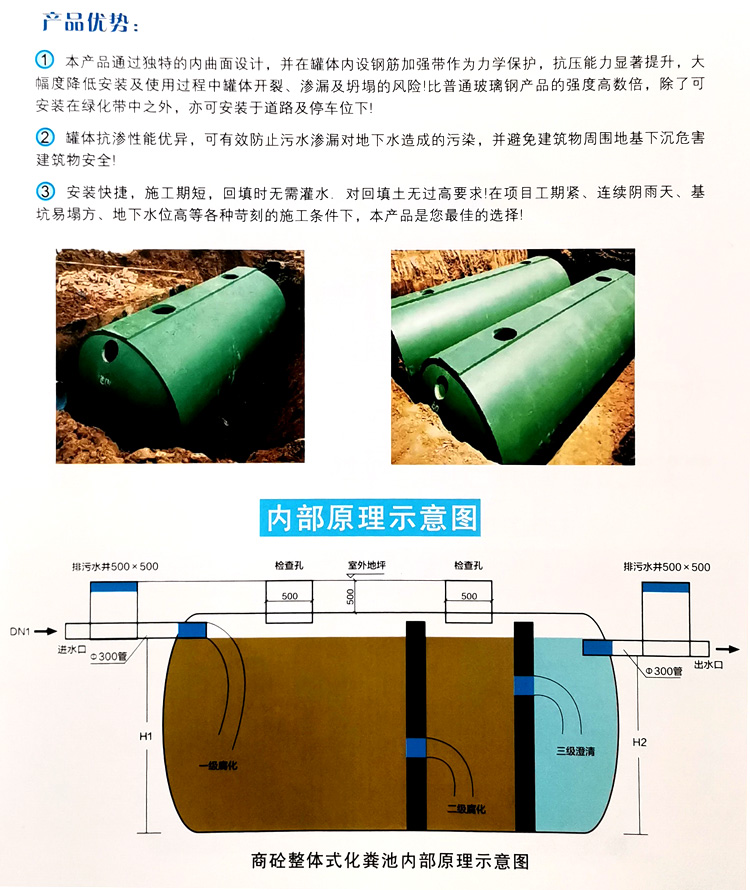 老城玻璃钢化粪池